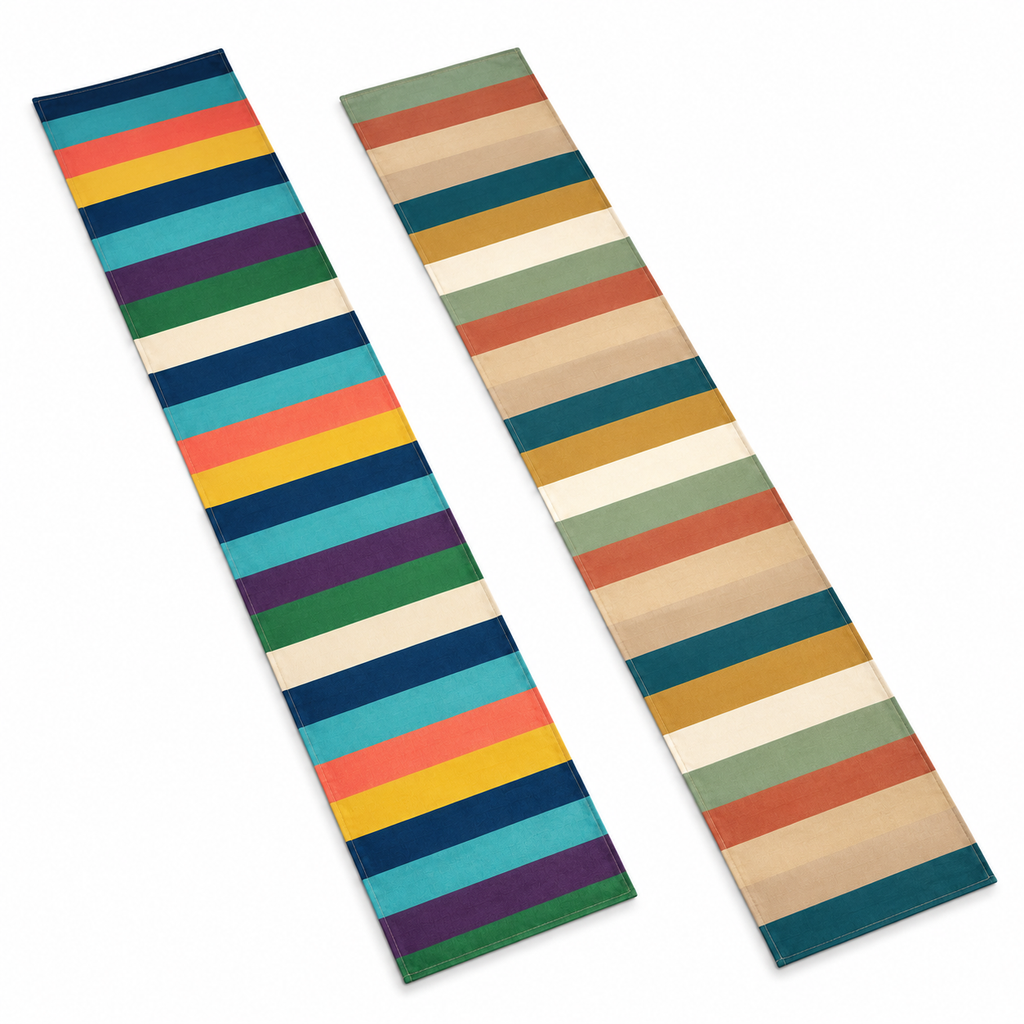 Modern Striped Table Runner – 35 × 180 cm