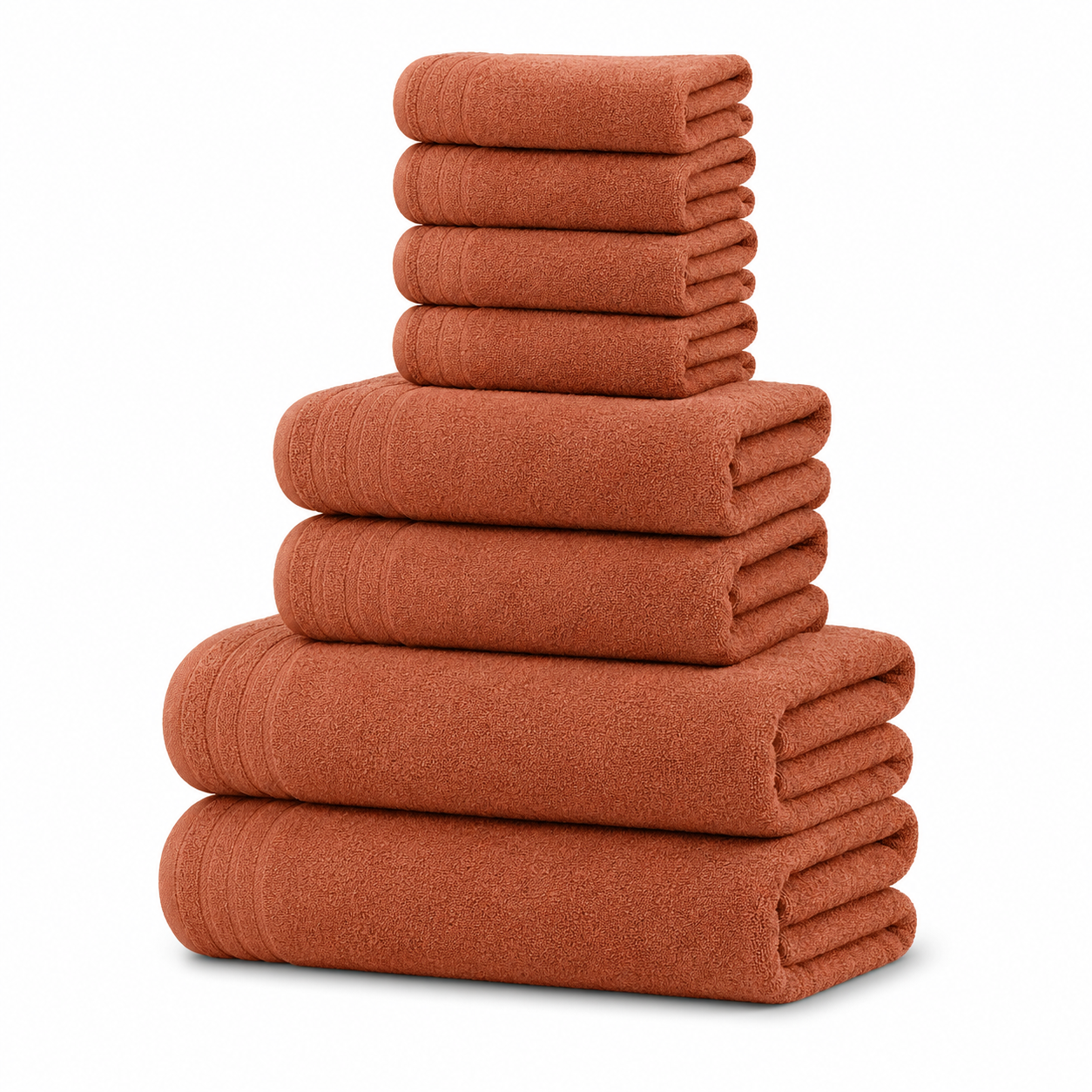 8-Piece Coordinated Towel Set – Olive Green