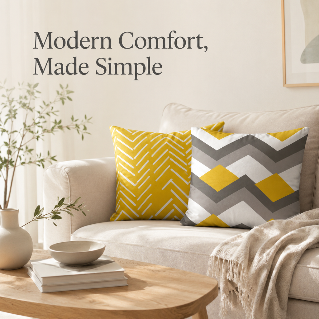 Modern Geometric Cushion Cover – 45 × 45 cm