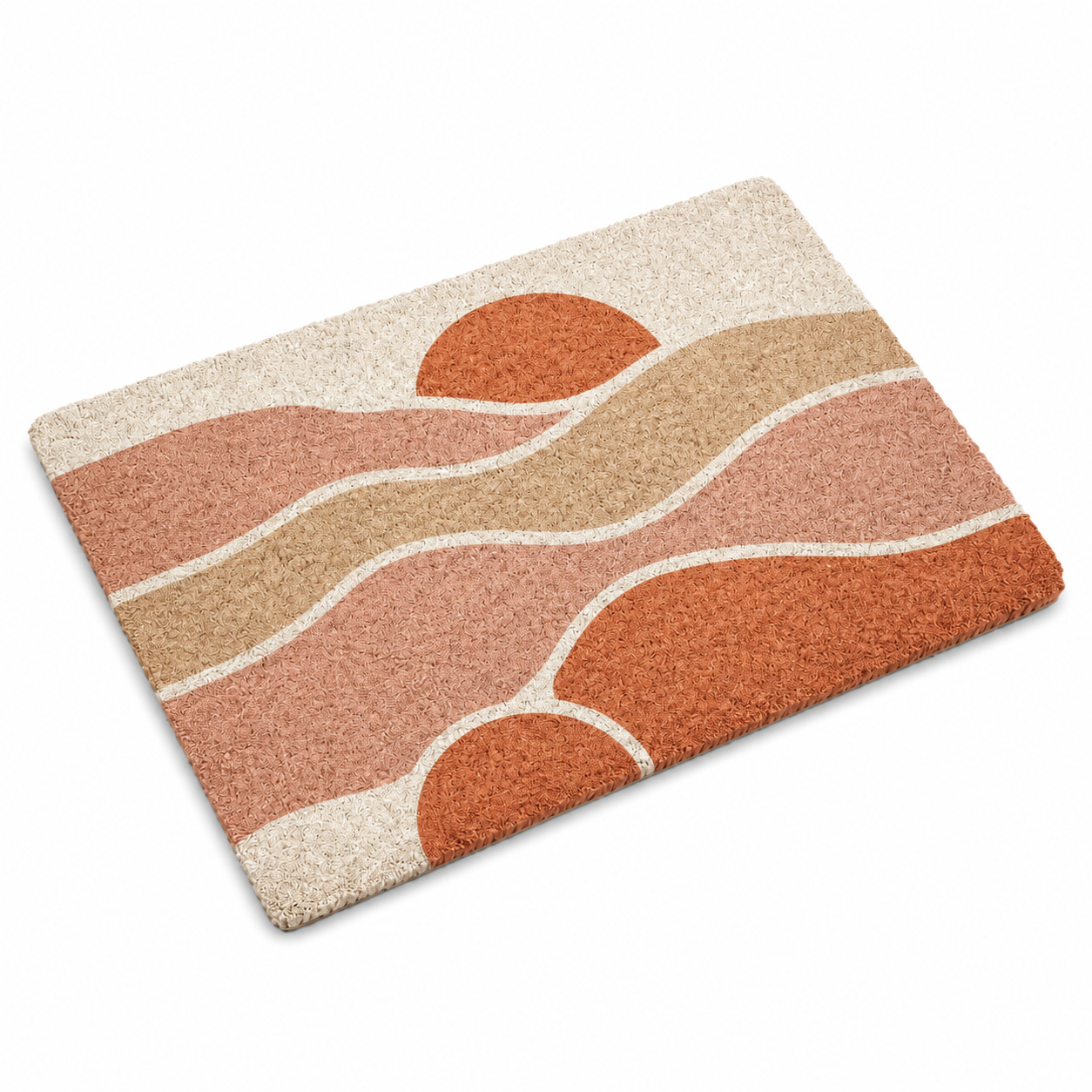 Modern Geometric Textured Accent Mat