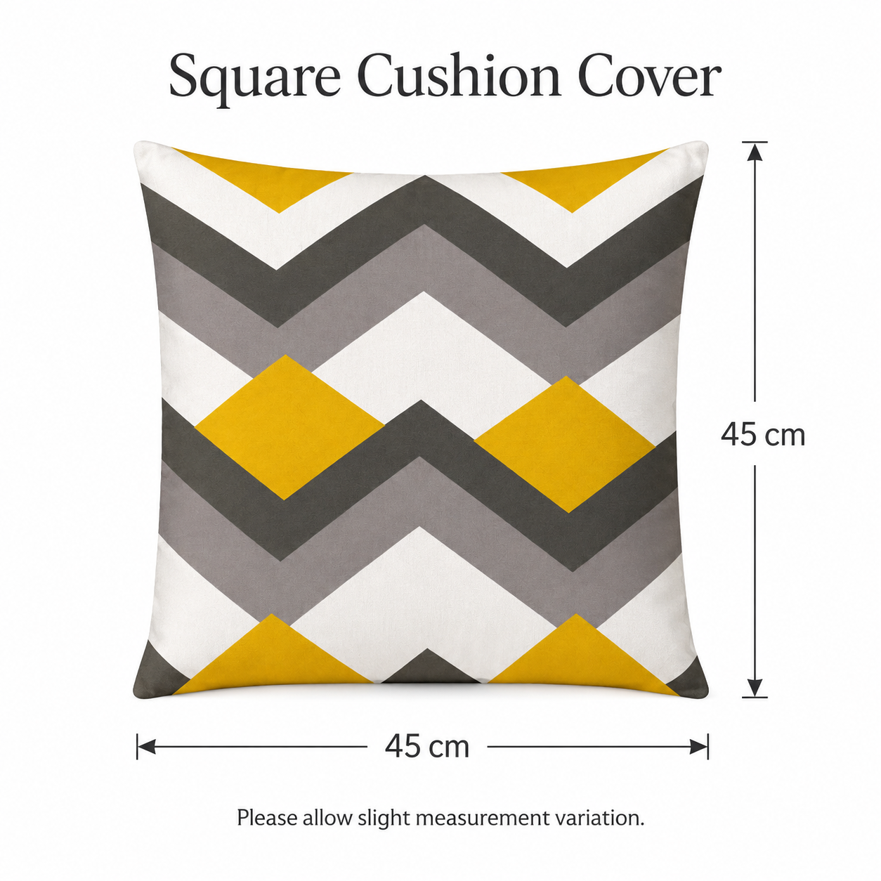 Modern Geometric Cushion Cover – 45 × 45 cm