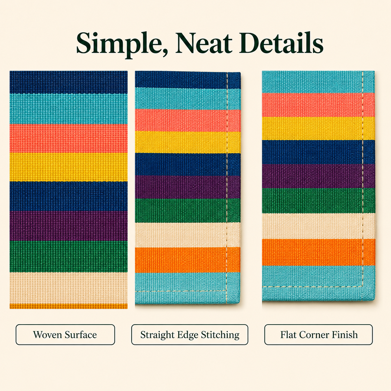Modern Striped Table Runner – 35 × 180 cm